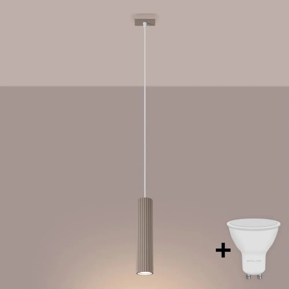 Brilagi - LED függeszték kábellel CRESTO 1xGU10/10W/230V taupe