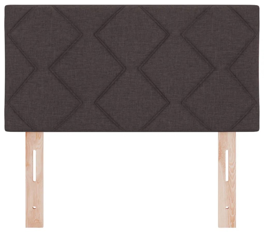 LED Fejtámla Gyémánt Blokkok Mintázat Sötét Barna 80 cm Szövet