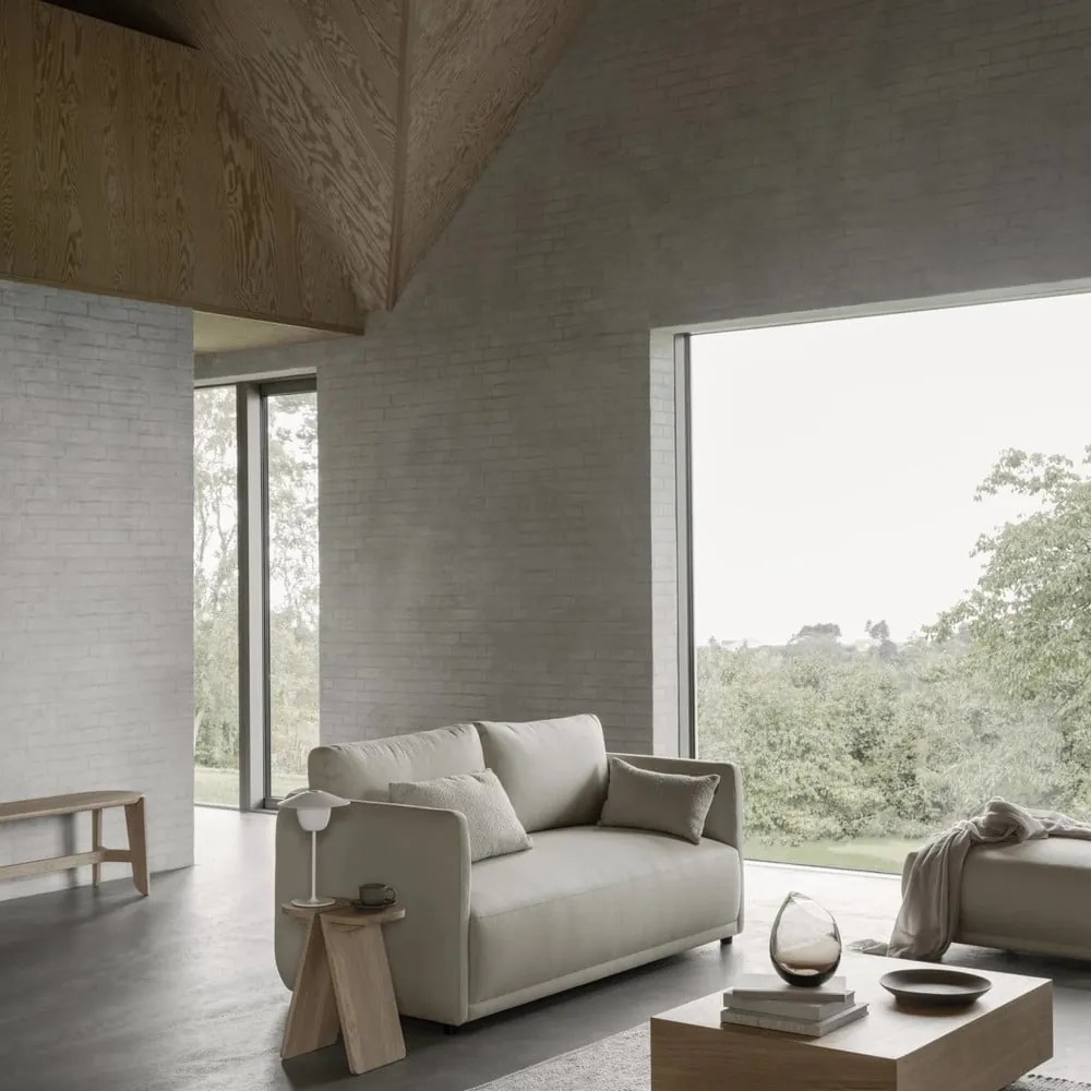 Natúr színű dohányzóasztal tölgyfa dekorral 70x100 cm GOBA – Blomus