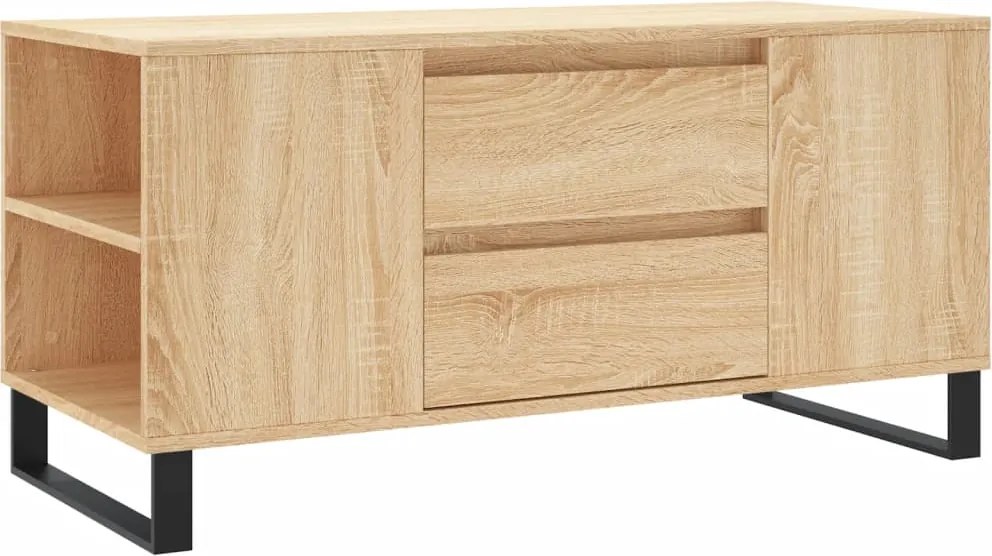 vidaXL sonoma tölgy színű szerelt fa dohányzóasztal 102 x 44,5 x 50 cm