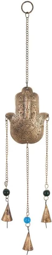 BALI felakasztható dekoráció, arany 'Fatima keze' 55 x 10cm