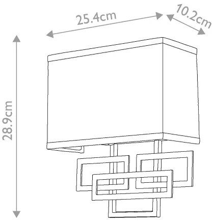 Hinkley HK-LANZA2-AN - LANZA fali lámpa 2xE14/40W/230V króm