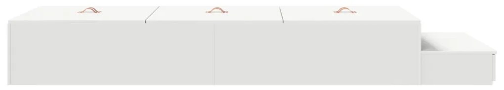 Tároló Ágykeret Fehér 90x200 cm