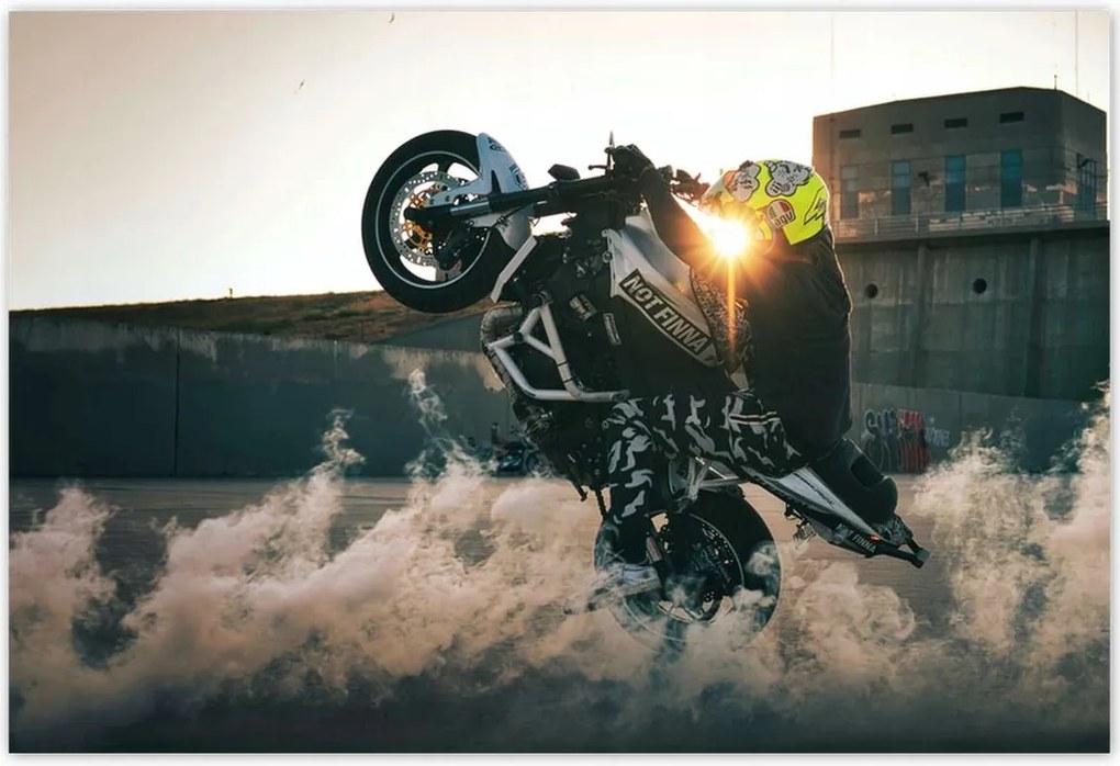 Poszterek 200x135 Gumiégetés Drift Motor