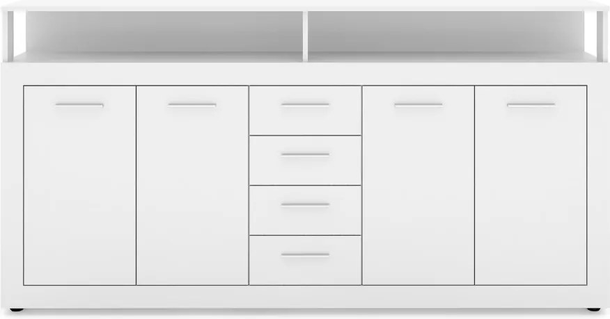 XXL/LUNA KOMODA 4D4S BIAŁY/BIAŁY
