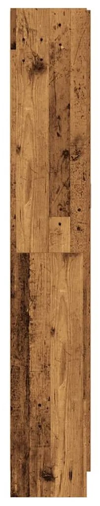 antik fa színű szerelt fa magasszekrény 82,5 x 30,5 x 185 cm