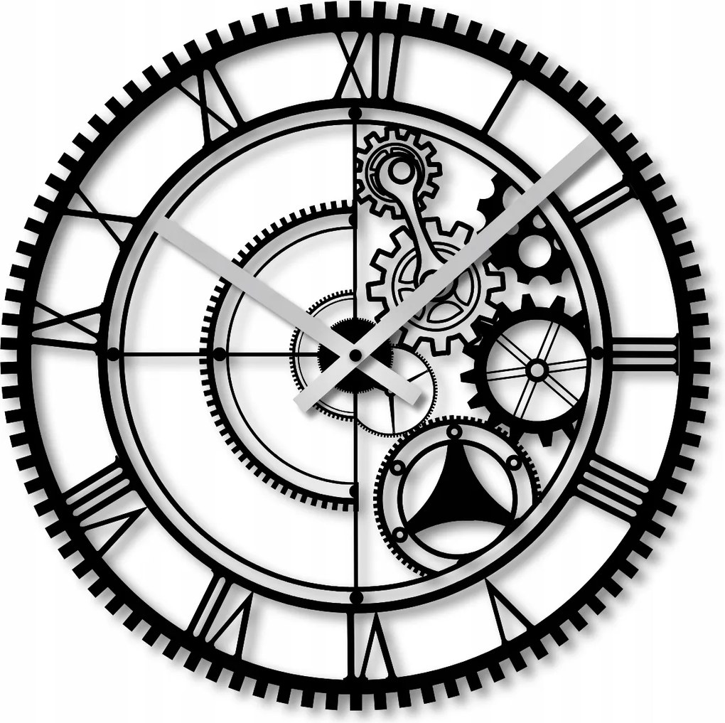 Falióra 60 cm Falióra Nagy Áttört Óra Modern Mechanizmus