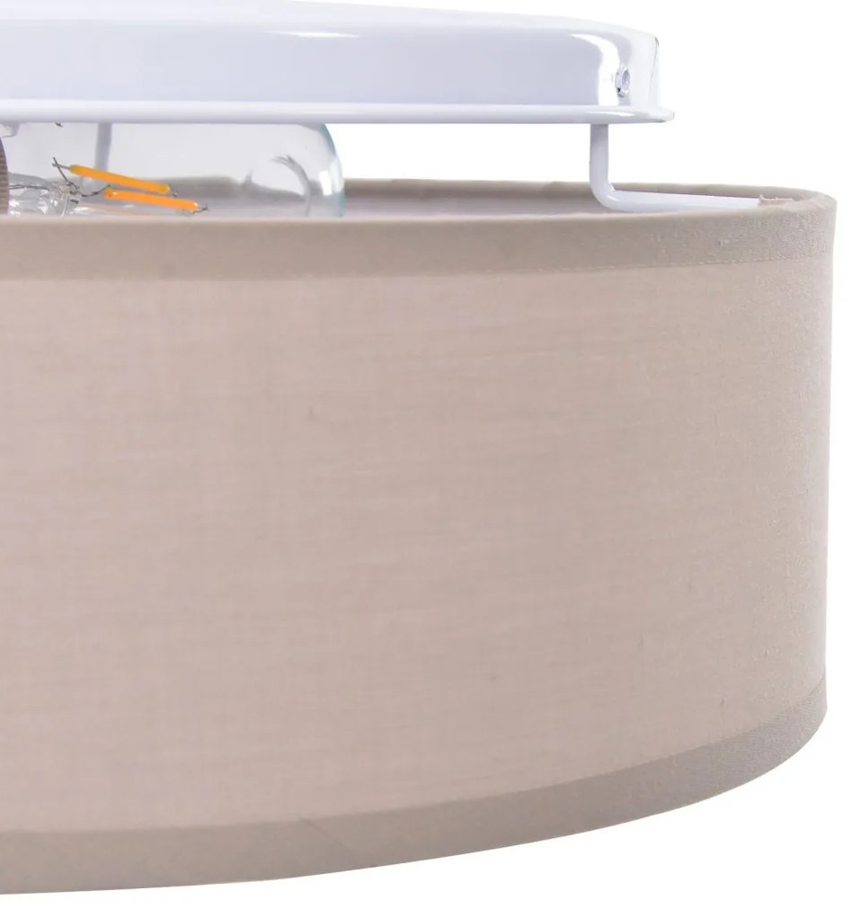 Mennyezeti Lámpák Beépített Taupe 30 cm Szövet E27