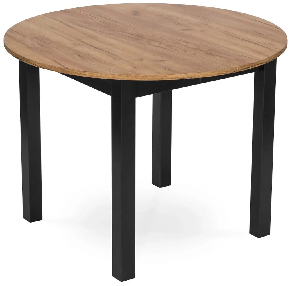 Bővíthető étkezőasztal 102–142 cm Craft tölgy / fekete színkombinációban – HARRY – ME-B-HARRY-DC-CZ-S