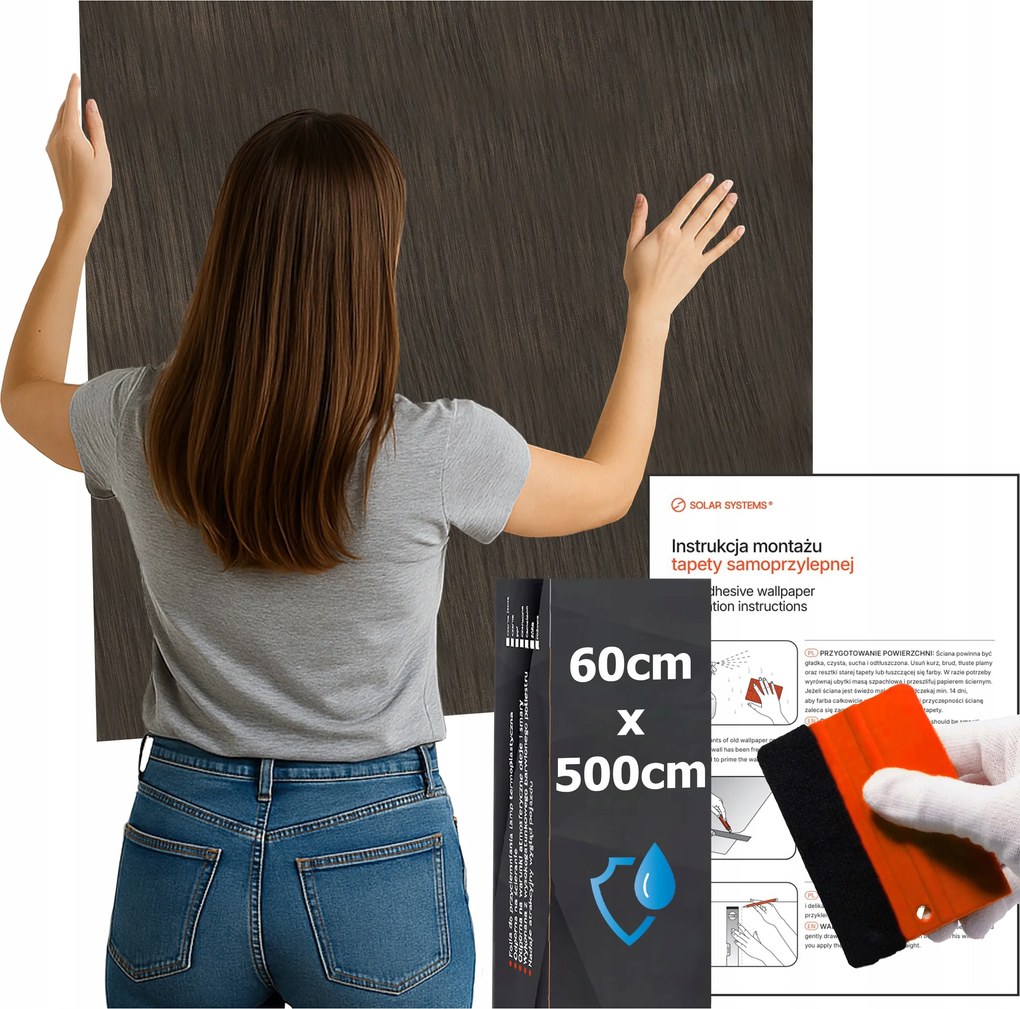 Öntapadós tapéta Vízálló Konyha Falra Bútor Dió