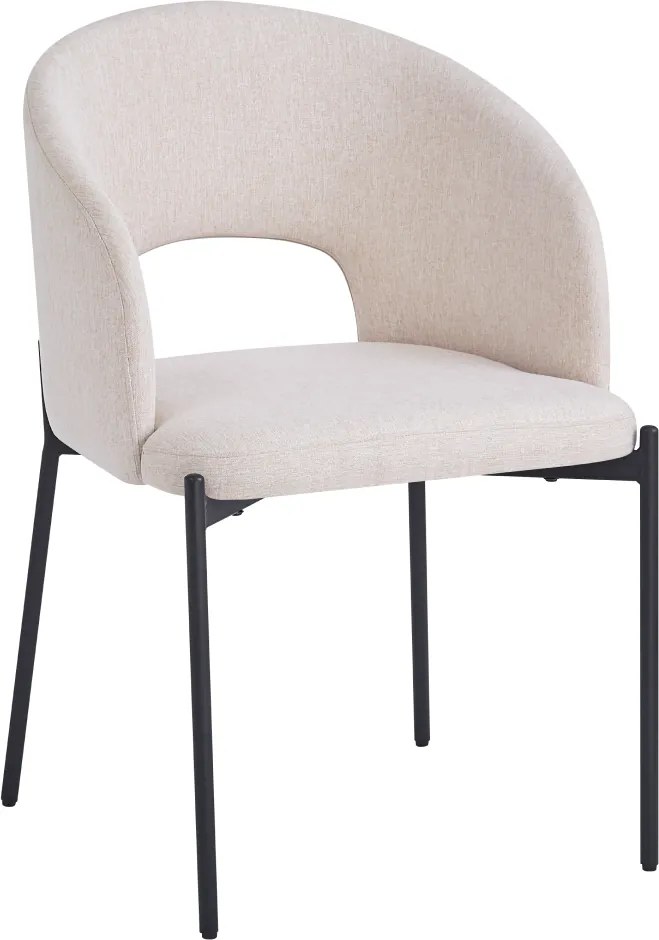 Étkezőszék, bézs/fekete, LONKA