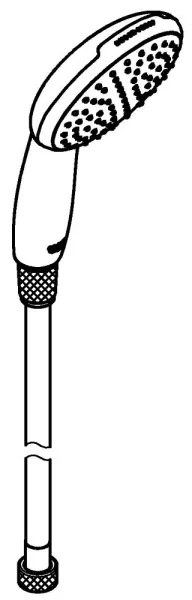 GROHE 26720001 - VITALIO START 110 kézi zuhany 1500 mm fényes króm