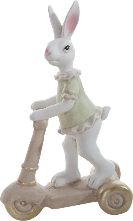 Húsvéti nyuszi figura 18X8X28 cm bézs Eurofirany