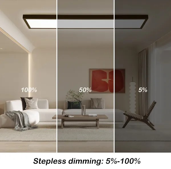 Brilagi-LED Dimmelhető fürdőszobai lámpatest FRAME SMART LED/50W/230V IP44 fekete+távirányító