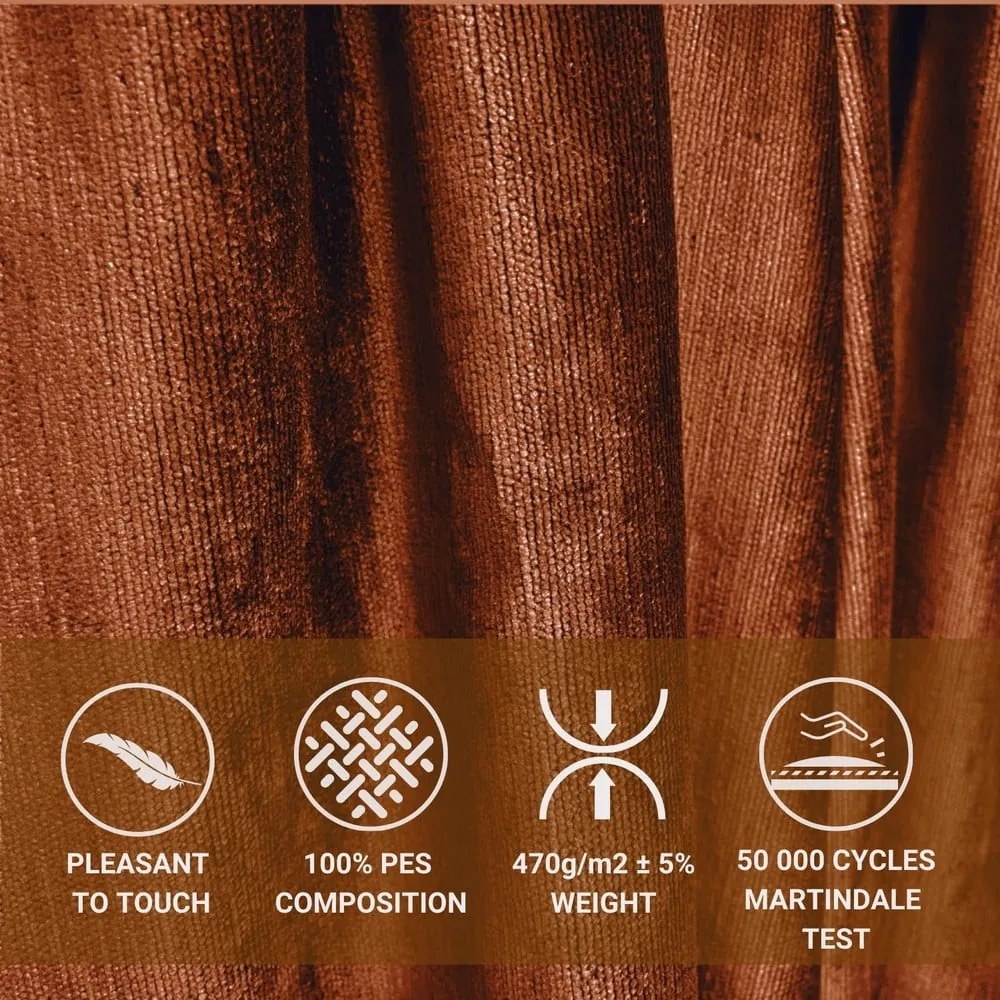 Téglavörös kárpitozott ágyneműtartós franciaágy ágyráccsal 140x200 cm Etero – Maison de Rêve