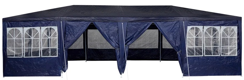 Buli Sátor 12 Kék Oldalfallal Kék 8x4 m PE