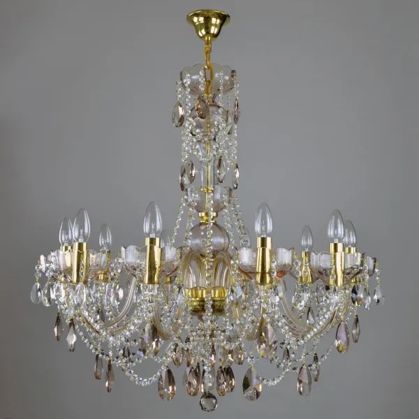 Wranovsky JWZ121102100 - Kristály csillár láncon ZENITH 10xE14/40W/230V