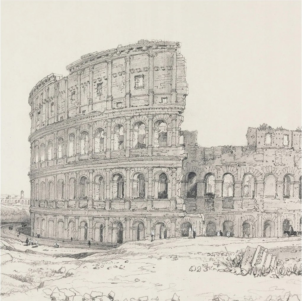 Design fotótapéta Flizelin falra Régi romok 250x250 Ragasztó