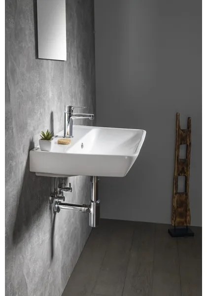 Bruckner - NEON beépíthető mosdó 60x41,5 cm kerámia/fehér