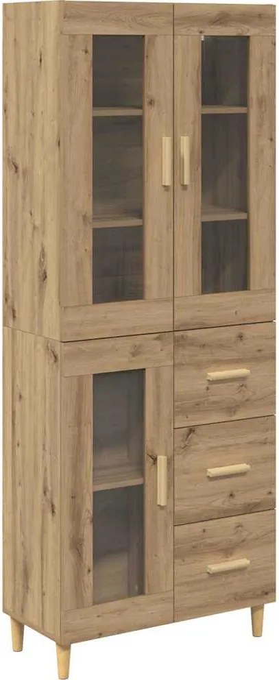 vidaXL Magasfiú fiókkal Artisan tölgy 69,5 x 34 x 180 cm Faanyag