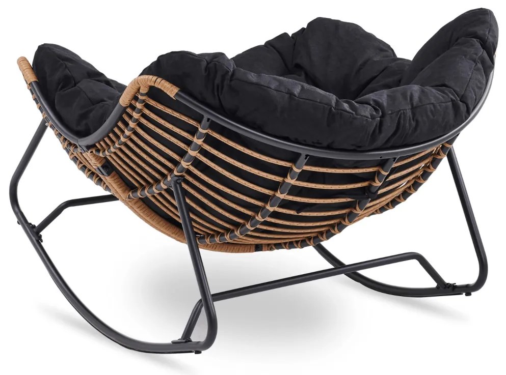 Hintafotel Fekete Párnával. ELTON