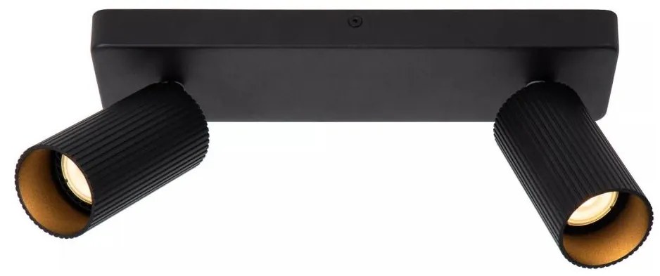 Lucide 09939/02/30 - CLUBS mennyezeti spotlámpa 2xGU10/40W/230V fekete