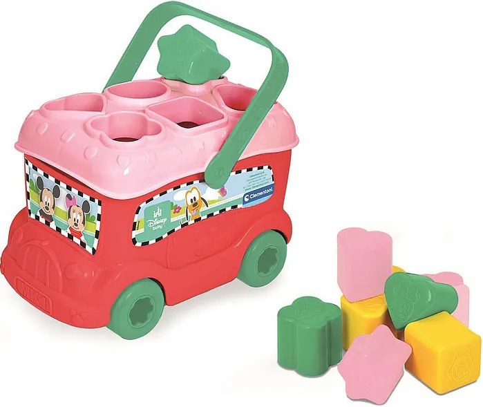 Disney Minnie Red formaválogató busz Clementoni