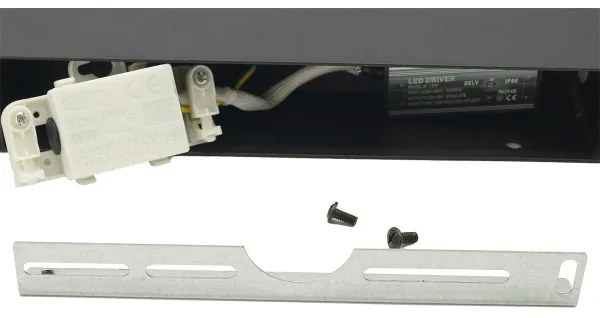 LED Kültéri fali lámpa 2xLED/16W/230V IP54 90 cm fekete