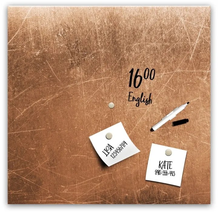 Grey Copper mágneses tábla, 30 x 30 cm - Styler