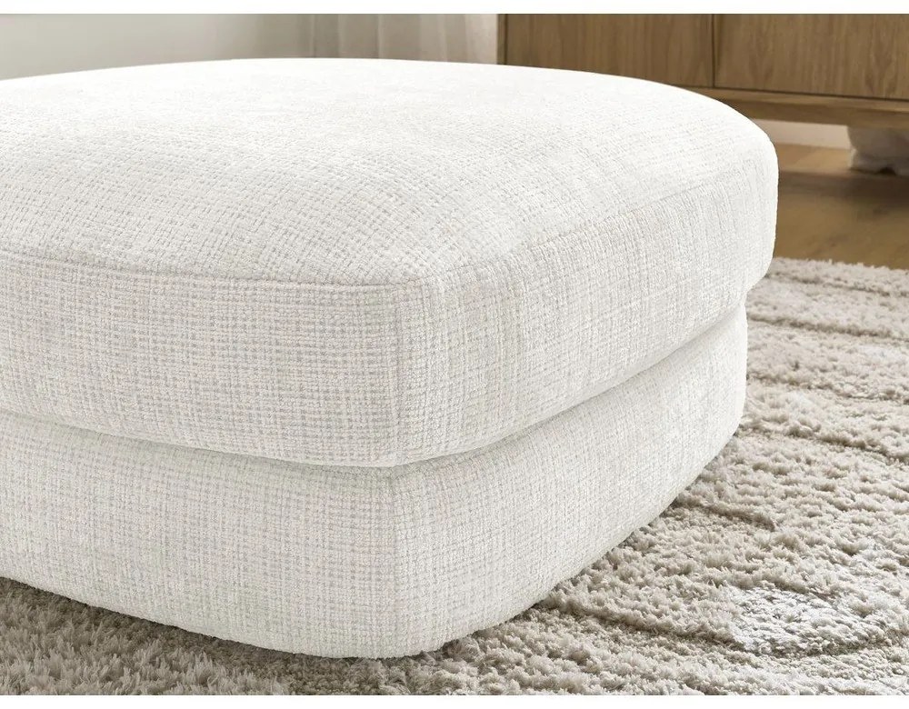 Fehér zsenília lábtartó Leonore – Bobochic Paris