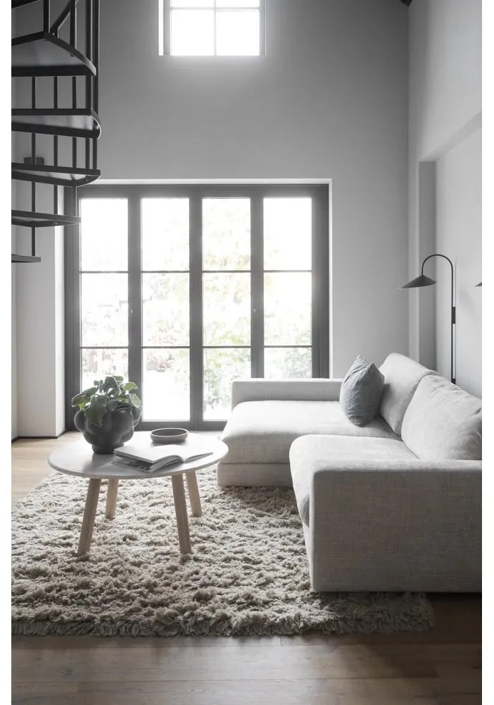 Krémszínű sarokkanapé (bal oldali) Duncan - Rowico