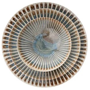 24 darabos színes/porcelán étkészlet