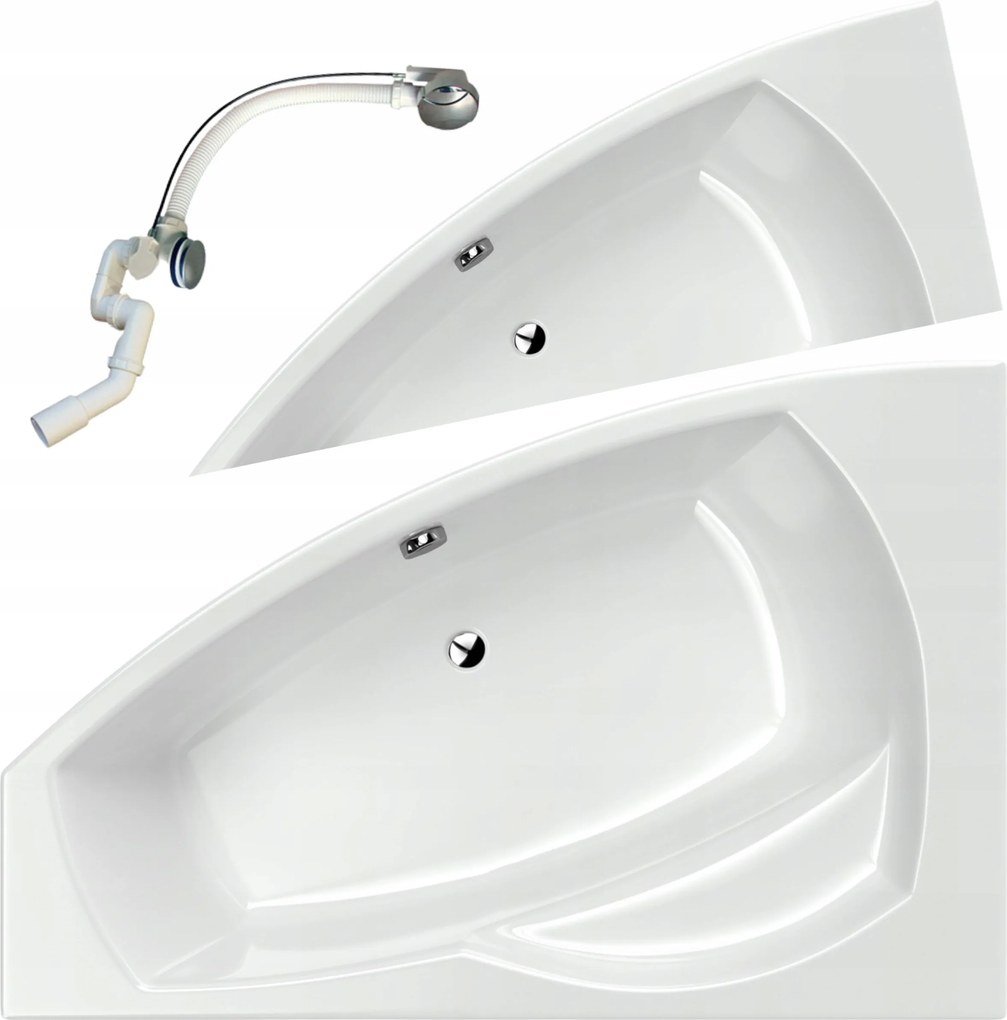 Balos Kád 170x115 Falra Szerelhető Sarokülőgarnitúra Akril Szifon