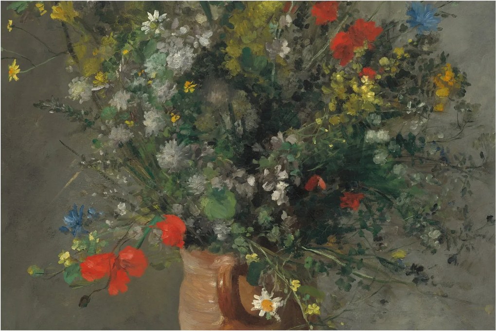 Kép - Auguste Renoir, Flowers in a Vase, reprodukciók (90x60 cm)