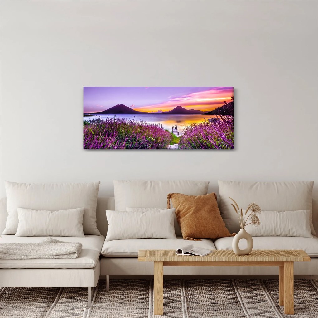 Tó képe (120x50 cm)