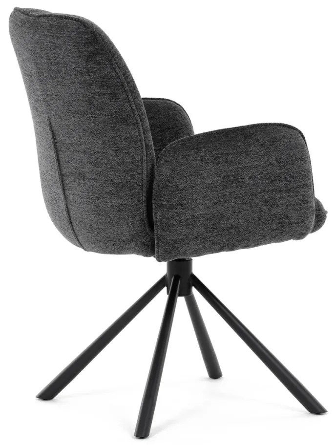 Scaun de sufragerie rotativ, culoare neagră. DCH-D1330 BK2