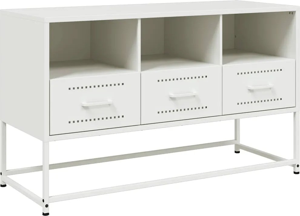 vidaXL fehér acél TV-szekrény 100,5x39x60,5 cm
