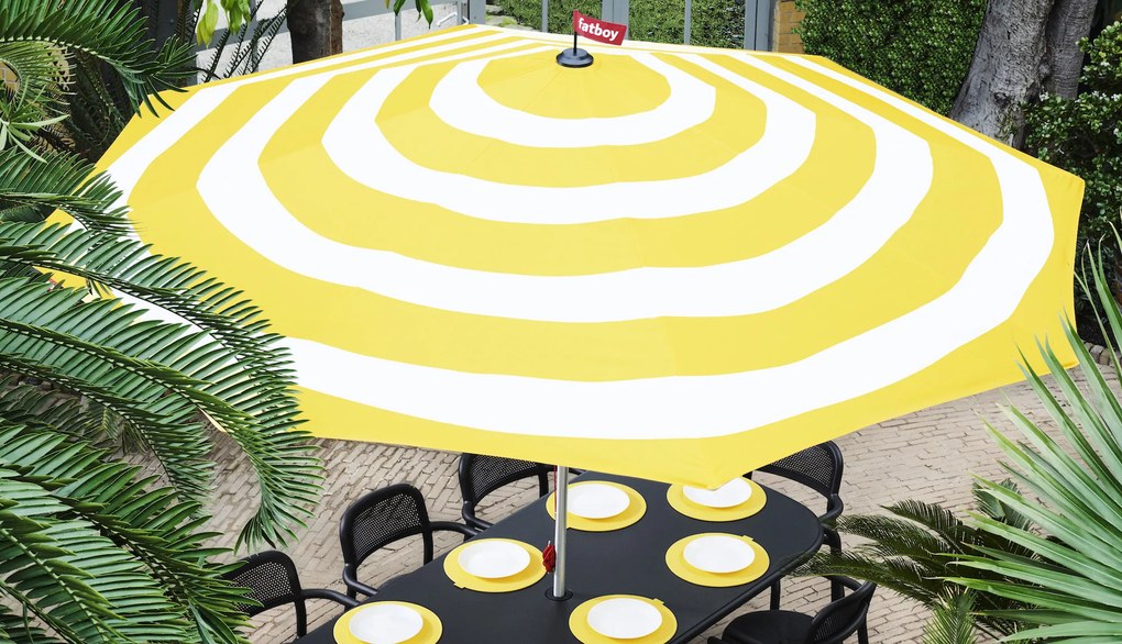 Fatboy "Stripesol" napernyő, napernyő alappal, 7 változat - Fatboy® Szín: sötétkék