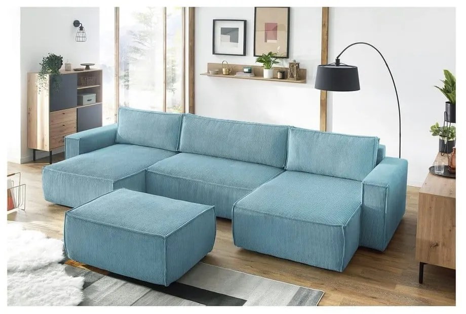 Mentazöld kordbársony lábtartó Nihad – Bobochic Paris