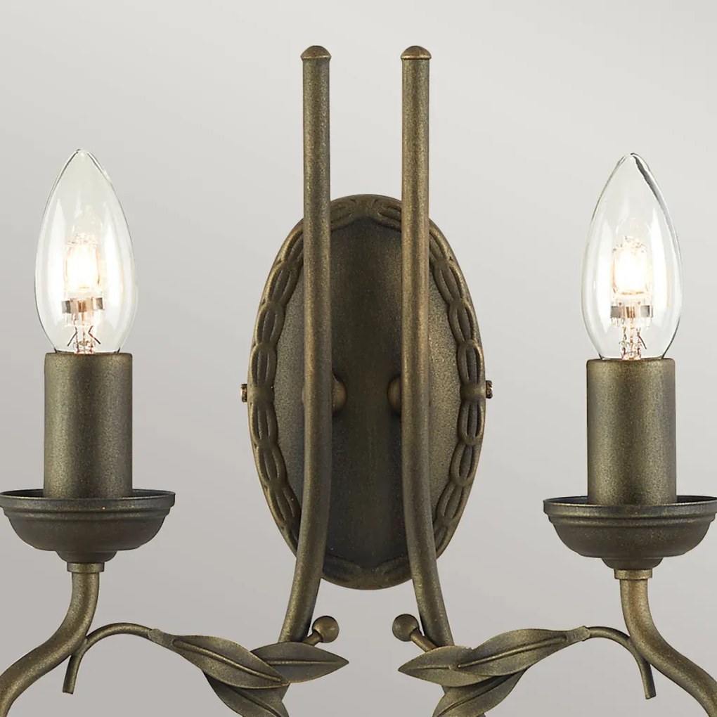 Elstead Lighting OLIVIA OV2-BLK-GOLD Fali lámpa 2x60W/E14