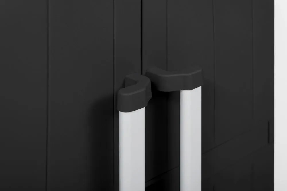 GARAGE Magas tároló szekrény fekete