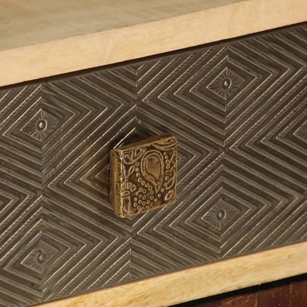 tömör mangófa TV-szekrény 120 x 30 x 40 cm