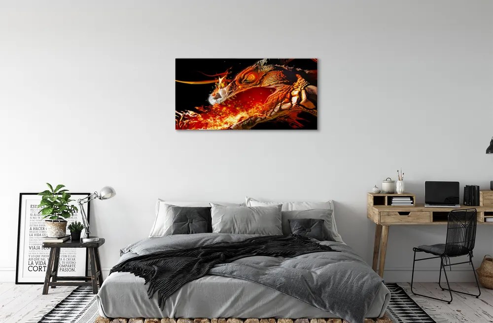 Canvas képek Tűzokádó sárkány 140x70 cm