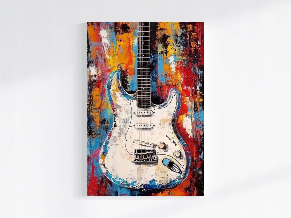 Vászonkép Canvas Absztrakt Zene Elektromos Gitár Rock 80x120
