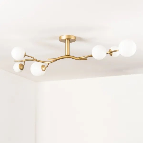 Brilagi - LED Felületre szerelhető csillár MISTEL 6xG9/3W/230V arany/fehér