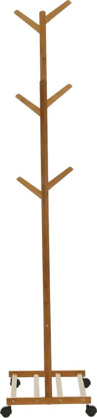 Kerekes akasztó, bambus, 60 cm széles, VIKIR TYP 1