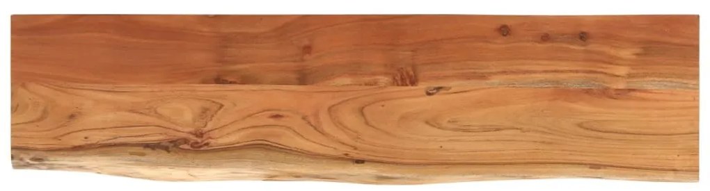 tömör akácfa téglalap alakú fali polc 80 x 20 x 3,8 cm