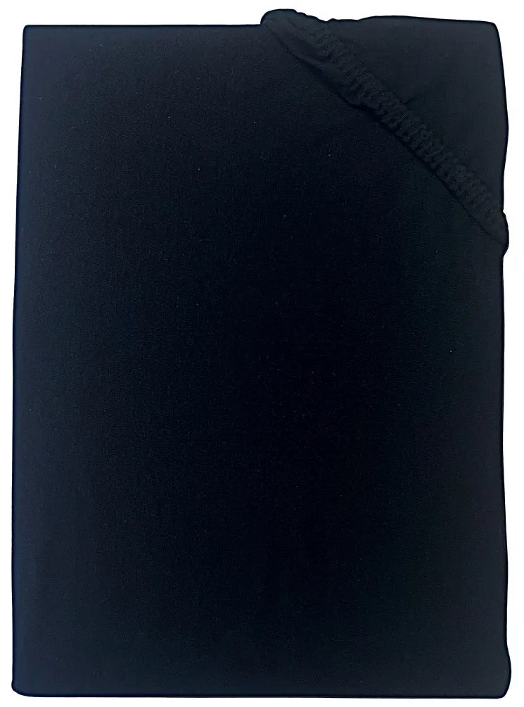 Ágynemű Jersey fekete TiaHome - 90x200cm