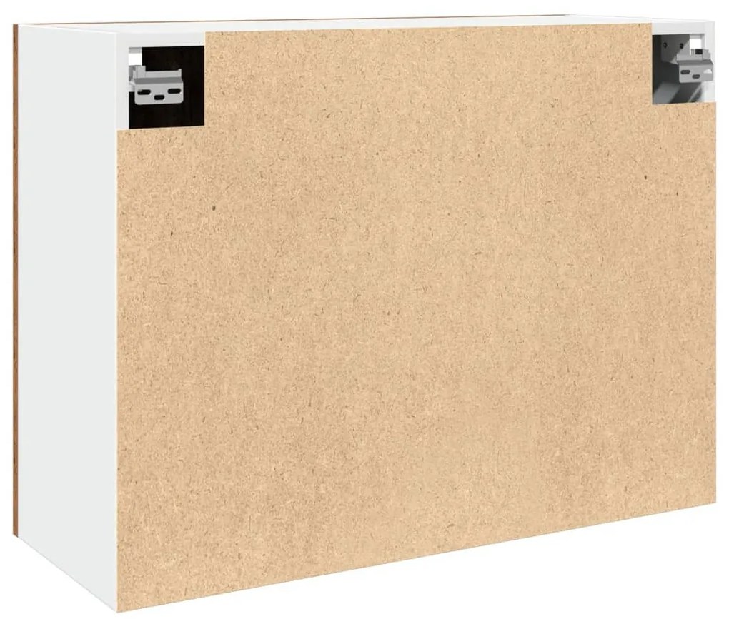 antik fa színű szerelt fa függőszekrény 80 x 31 x 60 cm