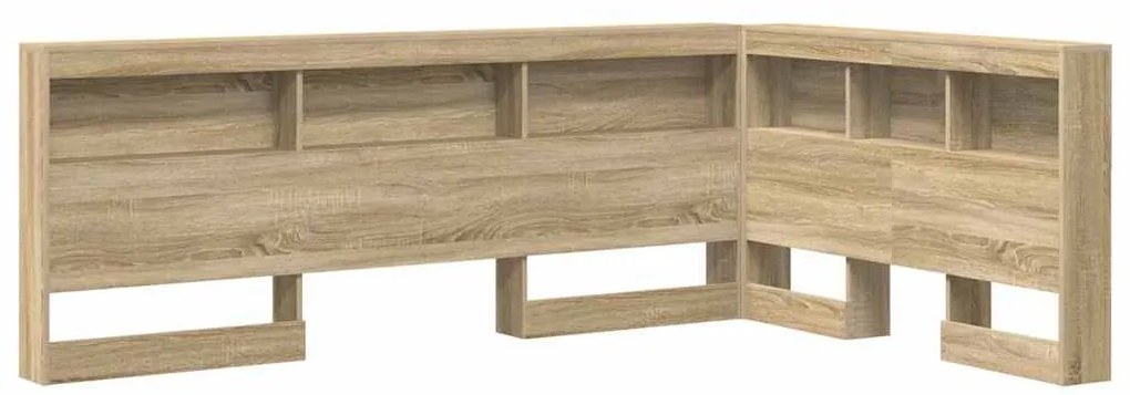 Tároló fejtámla polcokkal tárolóval sonoma tölgy 120 cm Faanyag